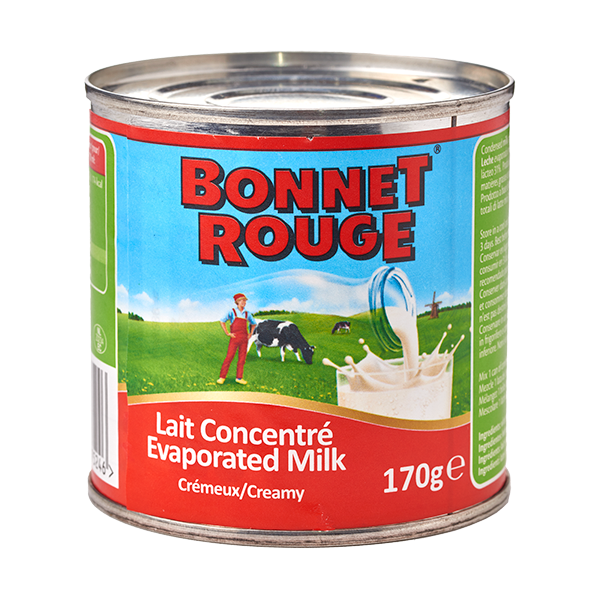 Bonnet Rouge Evaporated Milk 170 Gr