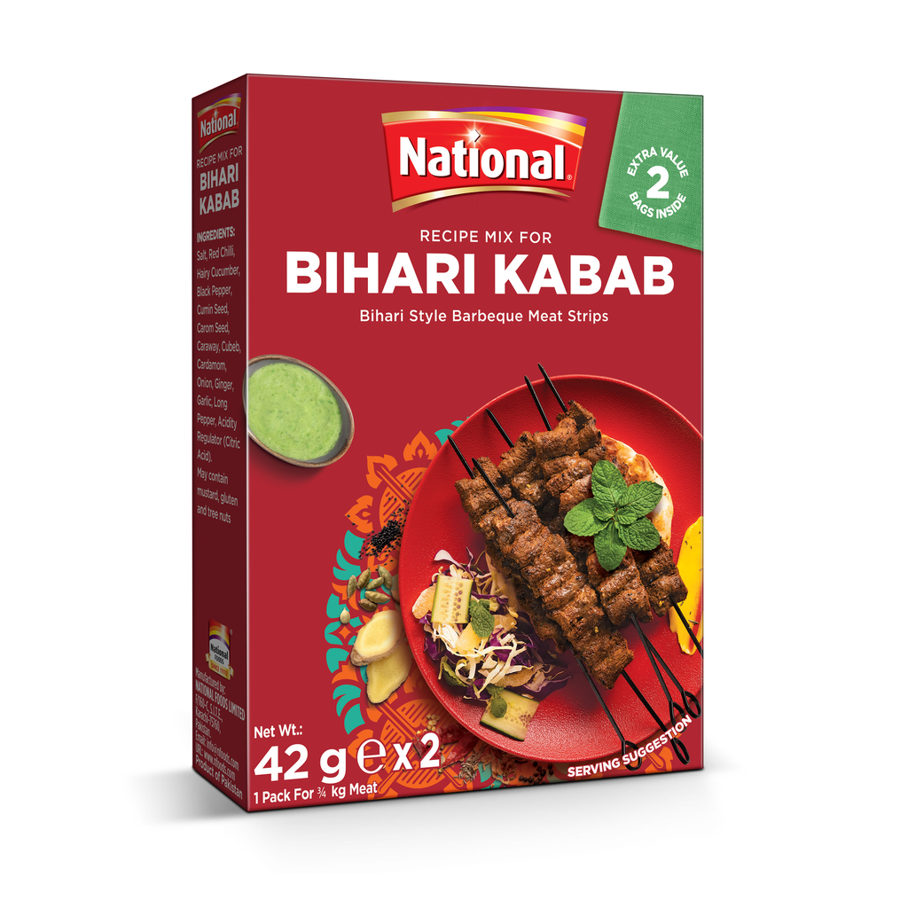 NATIONAL SPICE MIX FOR BIHARI KABAB  6X84 GR 6X