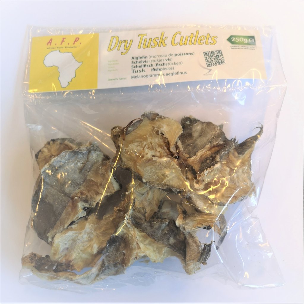 AFRICAN FOOD PRODUCTS DRY TUSK CUTLETS 250 GR
