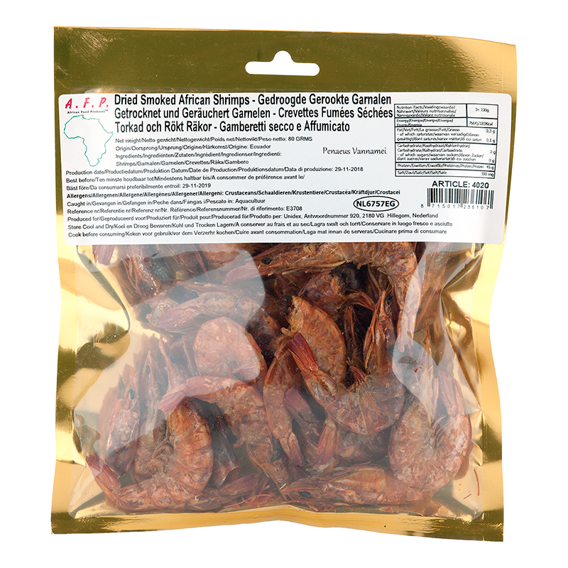 AFRICAN FOOD PRODUCTS DRIED SHRIMP WHOLE 80 GR