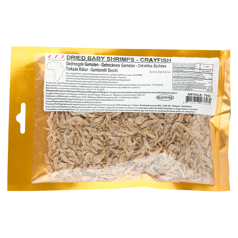 AFRICAN FOOD PRODUCTS DRIED CRAYFISH WHOLE 60 gr