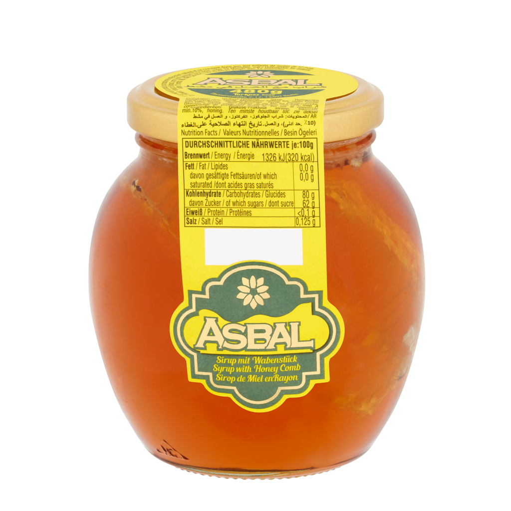 ASBAL SYRUP WITH HONEY COMB 480 GR