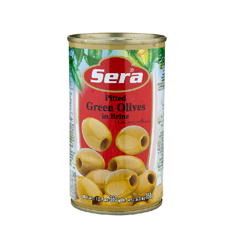 SERA GREEN OLIVES WITHOUT PIT 360 gr